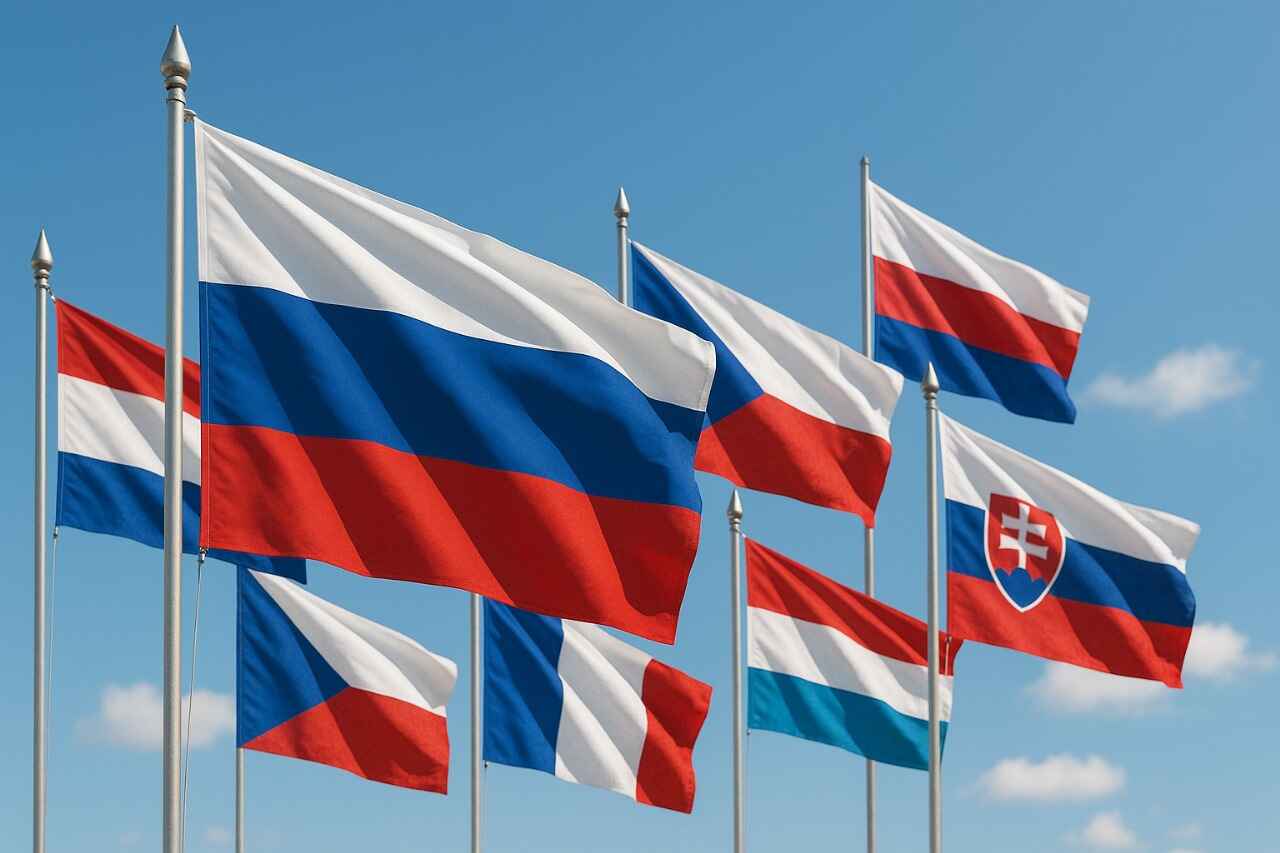 flagge blau weiß rot