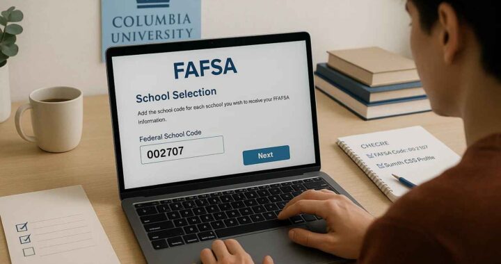 How to Use the Columbia University FAFSA Code for Maximum Aid